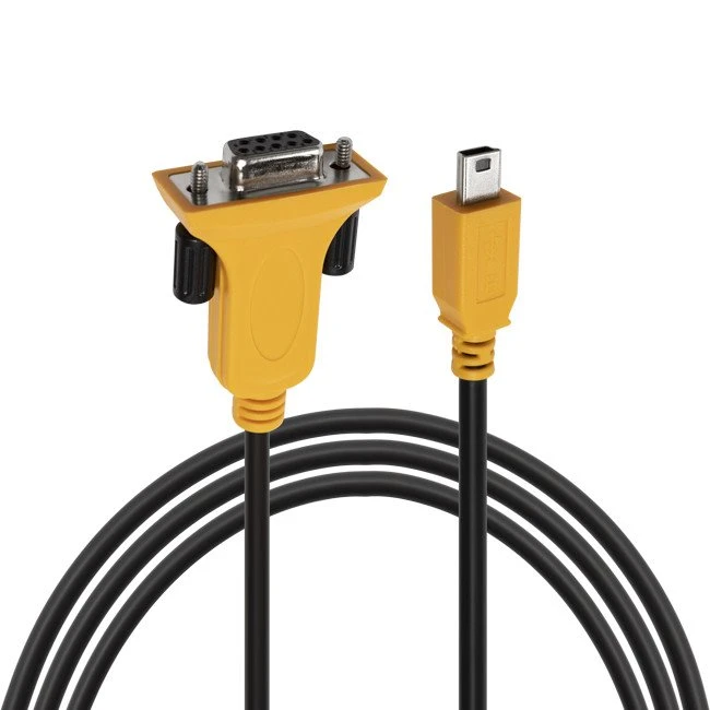 Mini USB 2.0 Uros-RS232 DB9 naaras -jatkojohto