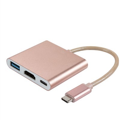 3-IN-1 USB-C-keskitin PD-portilla