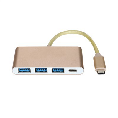 Tyyppi C - USB 3.{1}} HUB-sovitin, jossa 4 porttia