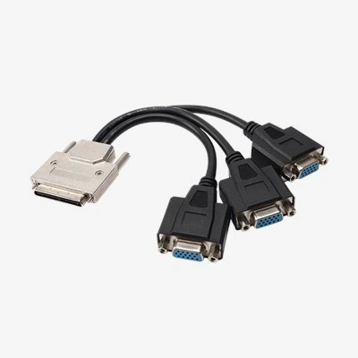 OEM VHDCI68 SCSI68 uros ja 3/4 VGA naaras jakokaapeli